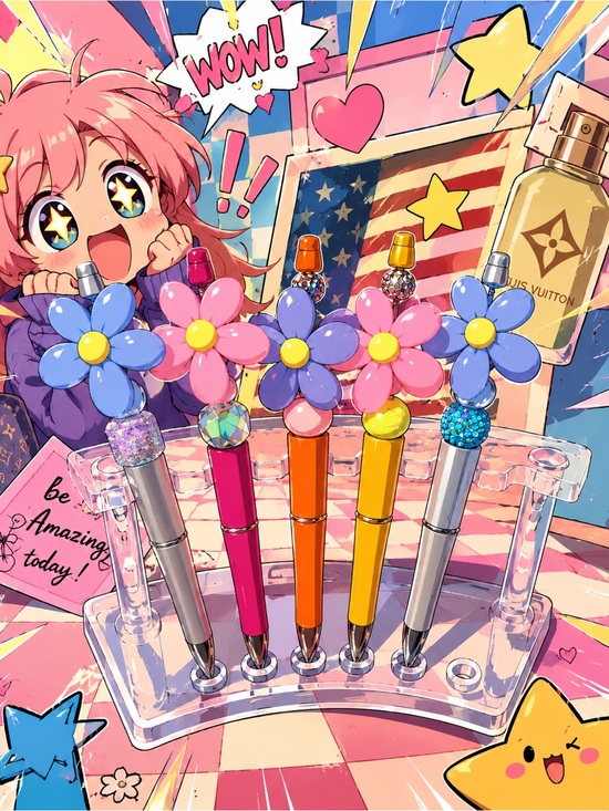 Humor Me Pens Other - Floral Top Pen